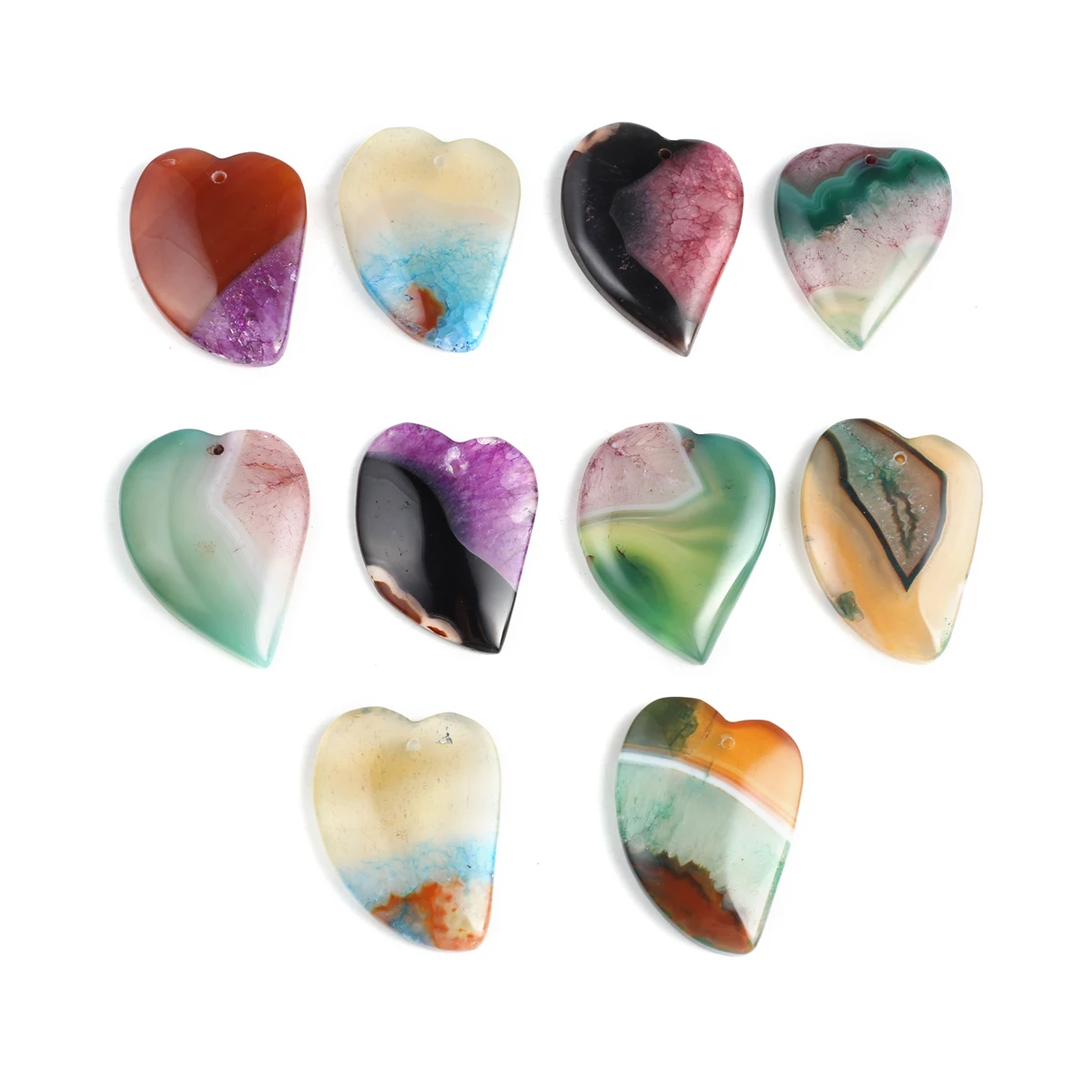 1pc Natural Stone Agate Pendants Heart Shape Multicolor Crystal for Fashion Jewelry Making Diy Women Necklace Party Crafts
1pc Natural Stone Agate Pendants Heart Shape Multicolor Crystal for Fashion Jewelry Making Diy Women Necklace Party Crafts