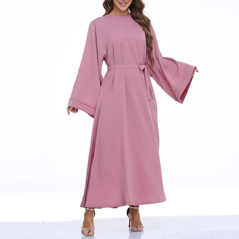 Casual Loose Dress Women O-neck Long Sleeve Lace-up Robe Dress Large Hem Long Dress Female Clothing Vestidos
Casual Loose Dress Women O-neck Long Sleeve Lace-up Robe Dress Large Hem Long Dress Female Clothing Vestidos