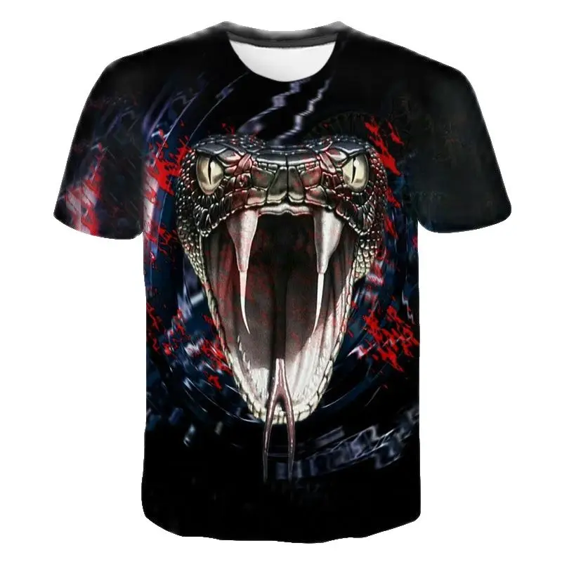 3D printed T-shirt Snake Men's Short Sleeve T-shirt New Fashion Fun Hip Hop Top Summer T-shirt
3D printed T-shirt Snake Men's Short Sleeve T-shirt New Fashion Fun Hip Hop Top Summer T-shirt
