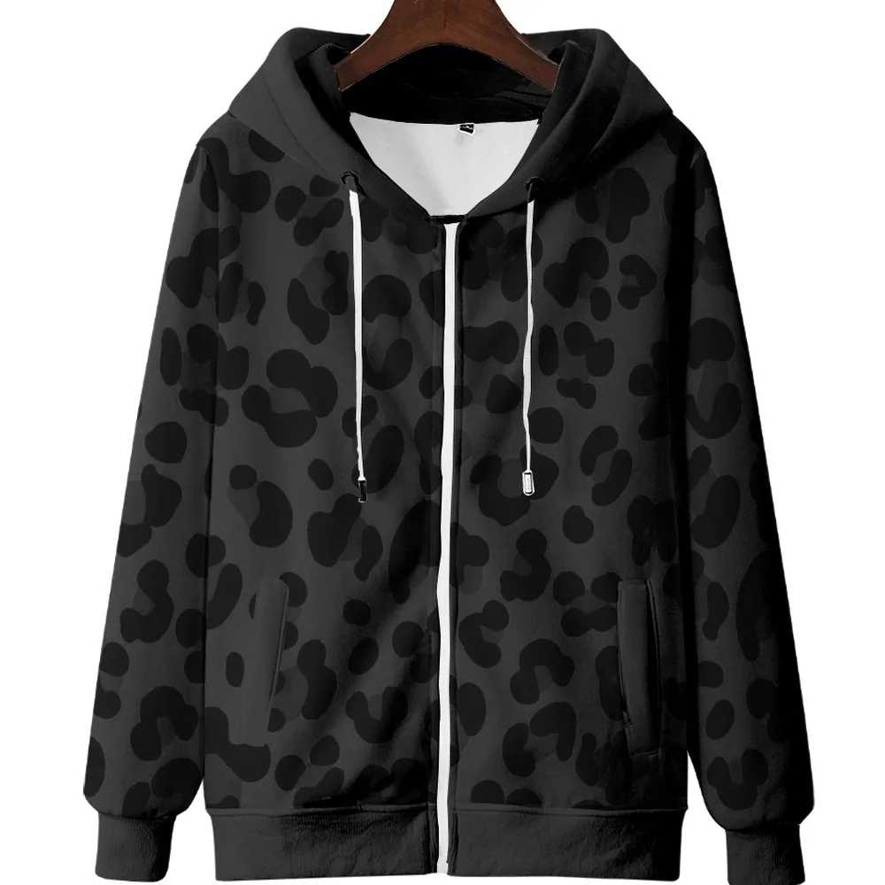 Sexy Black Leopard Print Hoodie Fashion Casual Harajuku Women's Spring Autumn Zip Hoodie
Sexy Black Leopard Print Hoodie Fashion Casual Harajuku Women's Spring Autumn Zip Hoodie