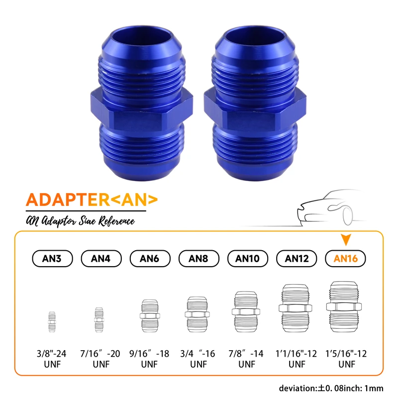 Performance 16AN To 16AN Seat Straight Male Thread Line Union Tube Hose Fitting Adapter 2PCS
Performance 16AN To 16AN Seat Straight Male Thread Line Union Tube Hose Fitting Adapter 2PCS
