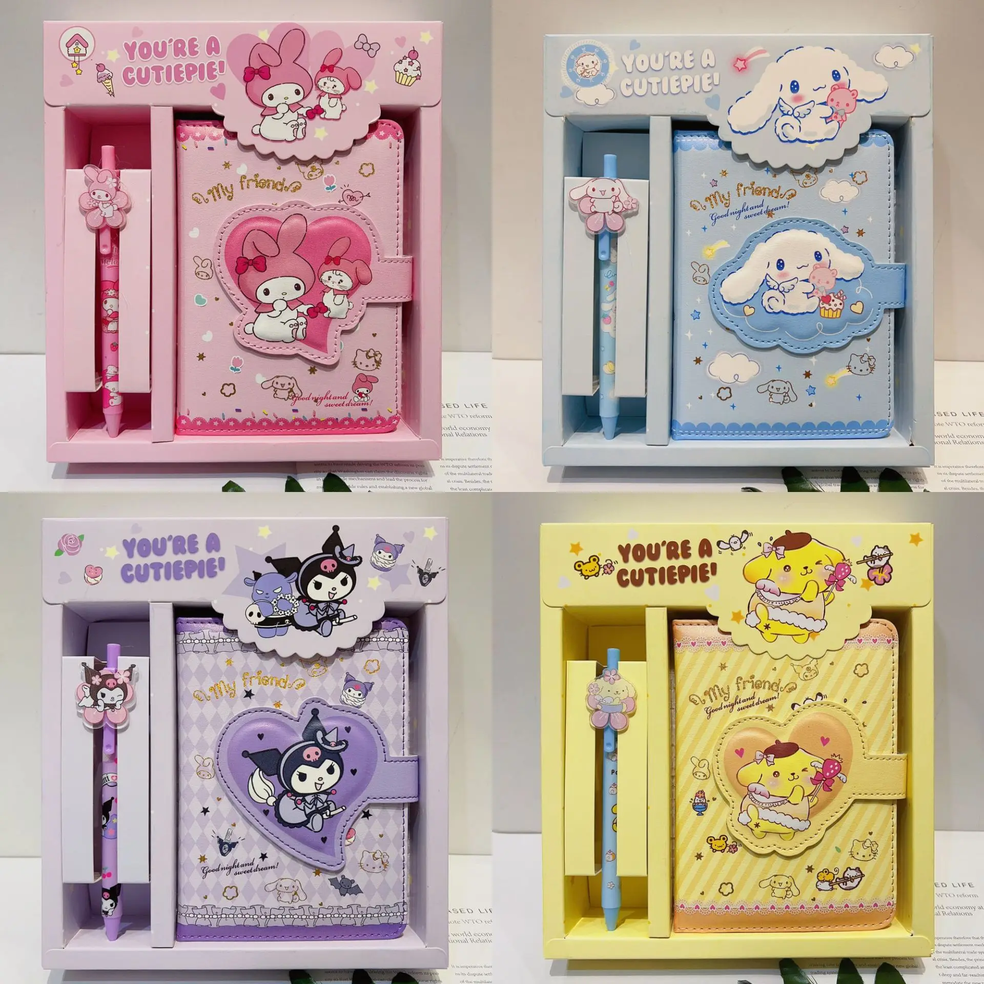 Kawaii Sanrio Notebook Hello Kitty Mymelody Cinnamorroll Cartoon Notebook Notepad Diary Pocket Book Student Stationery Gift Box
Kawaii Sanrio Notebook Hello Kitty Mymelody Cinnamorroll Cartoon Notebook Notepad Diary Pocket Book Student Stationery Gift Box