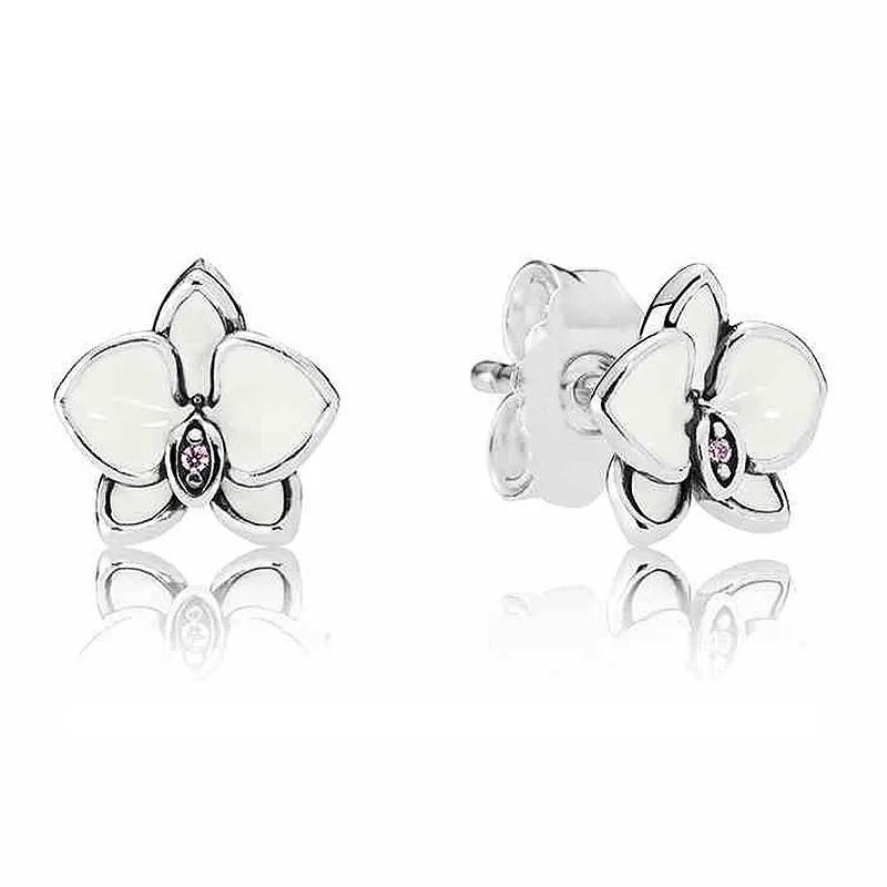 Original Sparkling White & Purple Orchid Studs Earring For Women 925 Sterling Silver Wedding Gift Fashion Jewelry
Original Sparkling White & Purple Orchid Studs Earring For Women 925 Sterling Silver Wedding Gift Fashion Jewelry