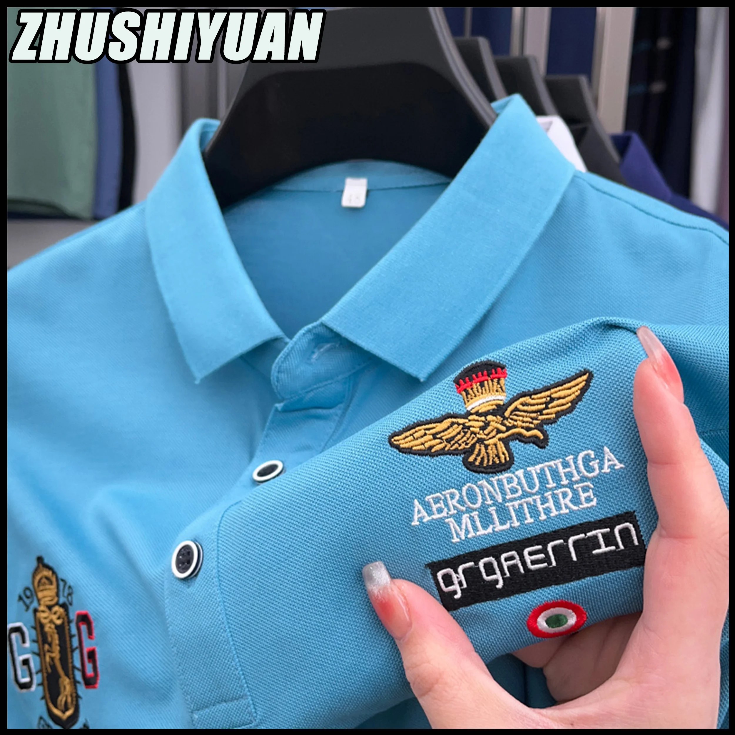 Graphics Eagle Polo Shirts For Men 2023 Korean Fashion Summer Cotton Black Top Luxury Clothes Ropa Hombre Roupas Masculinas 8259
Graphics Eagle Polo Shirts For Men 2023 Korean Fashion Summer Cotton Black Top Luxury Clothes Ropa Hombre Roupas Masculinas 8259
