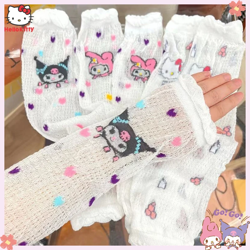 Sanrio Anime Hello Kitty Arm Sleeve Kawaii Kuromi My Melody Cute Girl Summer Anti Uv Fashion Y2K Lace Breathable Ice Sleeve
Sanrio Anime Hello Kitty Arm Sleeve Kawaii Kuromi My Melody Cute Girl Summer Anti Uv Fashion Y2K Lace Breathable Ice Sleeve