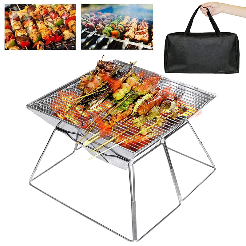 Hot Folding Campfire Grill, 12Inch Premium Stainless, Portable Camping Grill, With Storage Bag, Great For BBQ, Camping 
Hot Folding Campfire Grill, 12Inch Premium Stainless, Portable Camping Grill, With Storage Bag, Great For BBQ, Camping
