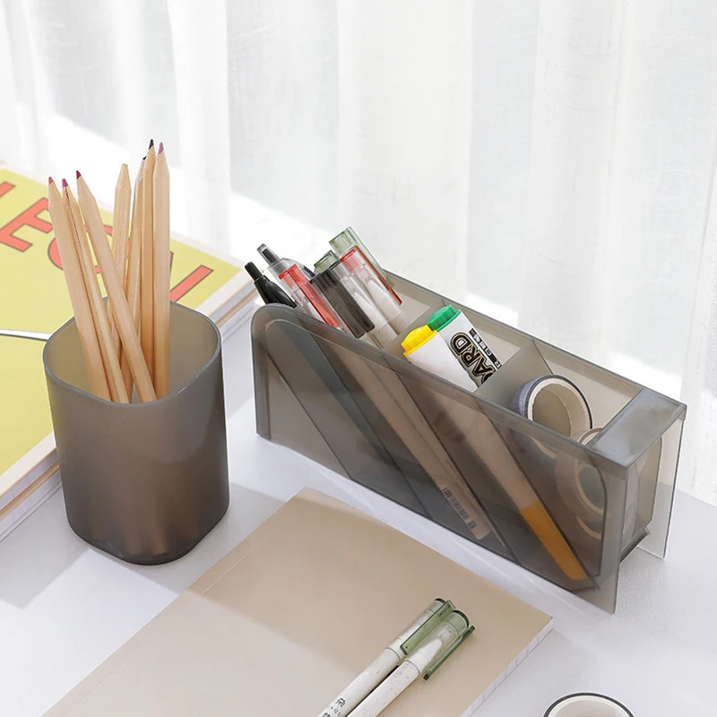 Desktop Storage Box Transparent Pen Holder Scrub Oblique Insert Multifunction Stationery Tube Makeup Brush Lipstick Storage Tube
Desktop Storage Box Transparent Pen Holder Scrub Oblique Insert Multifunction Stationery Tube Makeup Brush Lipstick Storage Tube