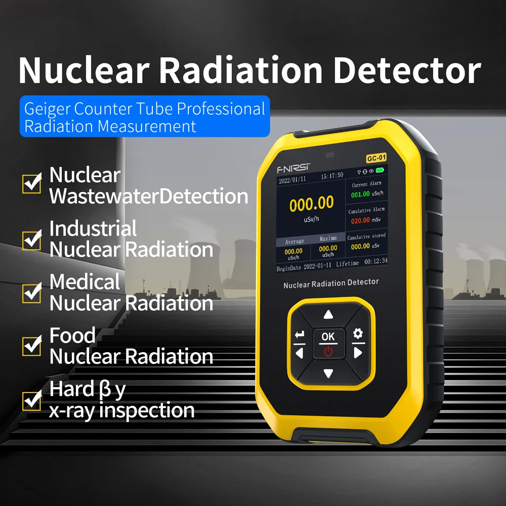 FNIRSI GC-01Geiger Counter детектор ядерного излучения X-ray β-ray измеритель уровня радиации детектор «под мрамор» id Dosimeter
FNIRSI GC-01Geiger Counter детектор ядерного излучения X-ray β-ray измеритель уровня радиации детектор «под мрамор» id Dosimeter