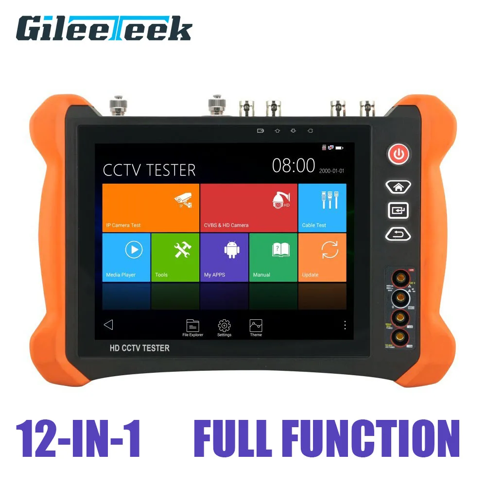 X9MOVTADHS 8 Inch Display H.265 4K 8MP HD CCTV Tester Monitor IP Analog Camera Test Multimeter Optical TDR ONVIF WiFi HDMI POE
X9MOVTADHS 8 Inch Display H.265 4K 8MP HD CCTV Tester Monitor IP Analog Camera Test Multimeter Optical TDR ONVIF WiFi HDMI POE