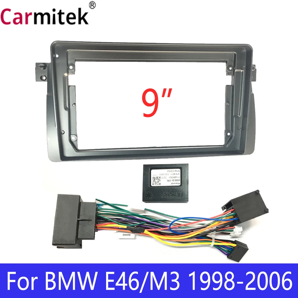 Carmitek 9-дюймовая панель Fascia DVD, комплект отделки для приборной панели, установка GPS, установка для BMW 3 серии E46, рамка для автомагнитолы android
Carmitek 9-дюймовая панель Fascia DVD, комплект отделки для приборной панели, установка GPS, установка для BMW 3 серии E46, рамка для автомагнитолы android