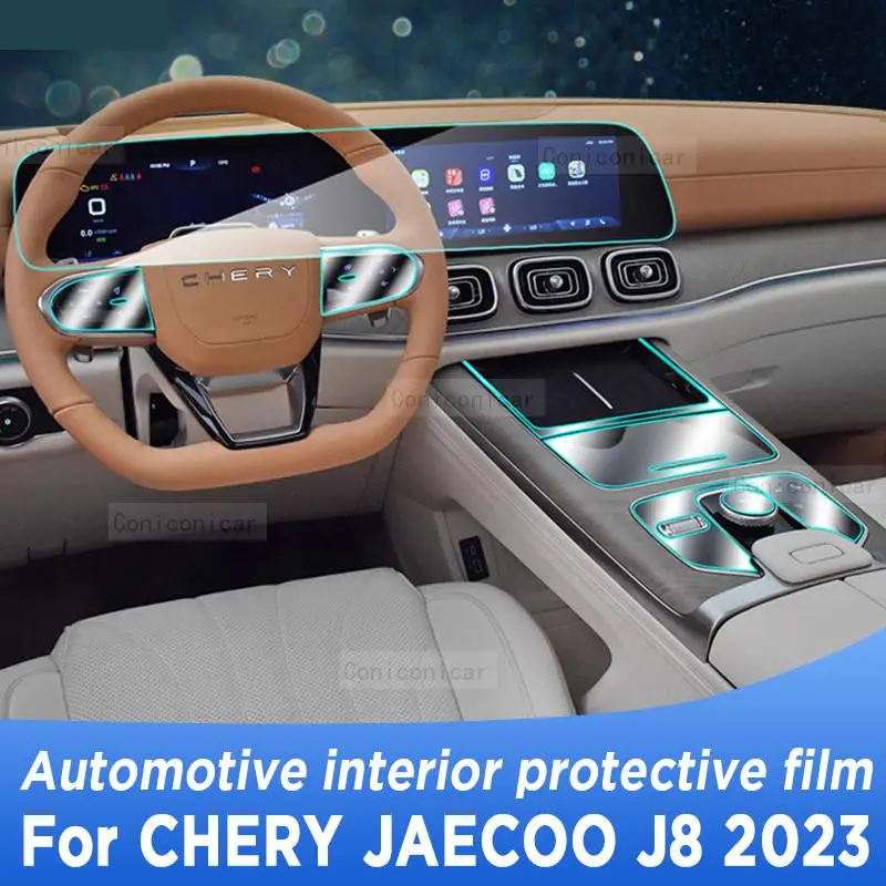 

For Chery Jaecoo J8 TIGGO 9 2023 Gearbox Panel Navigation Screen Automotive Interior Protective Film Anti-Scratch Accessories