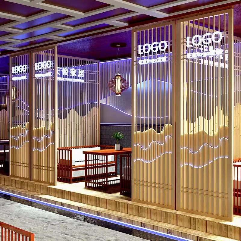 Stainless steel metal grille partition restaurant card seat screen custom guardrail hotel entrance hollow-out decoration
Stainless steel metal grille partition restaurant card seat screen custom guardrail hotel entrance hollow-out decoration