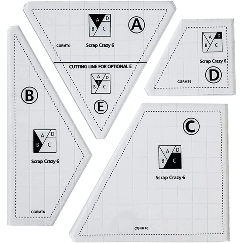 Creative Quilting Cutting Template,Templates Quilt Ruler Set, Acrylic Hand Patchwork Ruler DIY Sewing Machine Accessory 
Creative Quilting Cutting Template,Templates Quilt Ruler Set, Acrylic Hand Patchwork Ruler DIY Sewing Machine Accessory