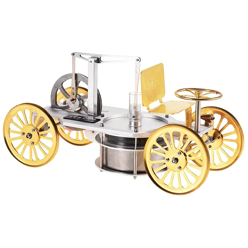 Stirling Engine,Boiling Water Powered Low Temperature Cryogenic Stirling Engine 4 Wheels Car Model Science Experiment
Stirling Engine,Boiling Water Powered Low Temperature Cryogenic Stirling Engine 4 Wheels Car Model Science Experiment