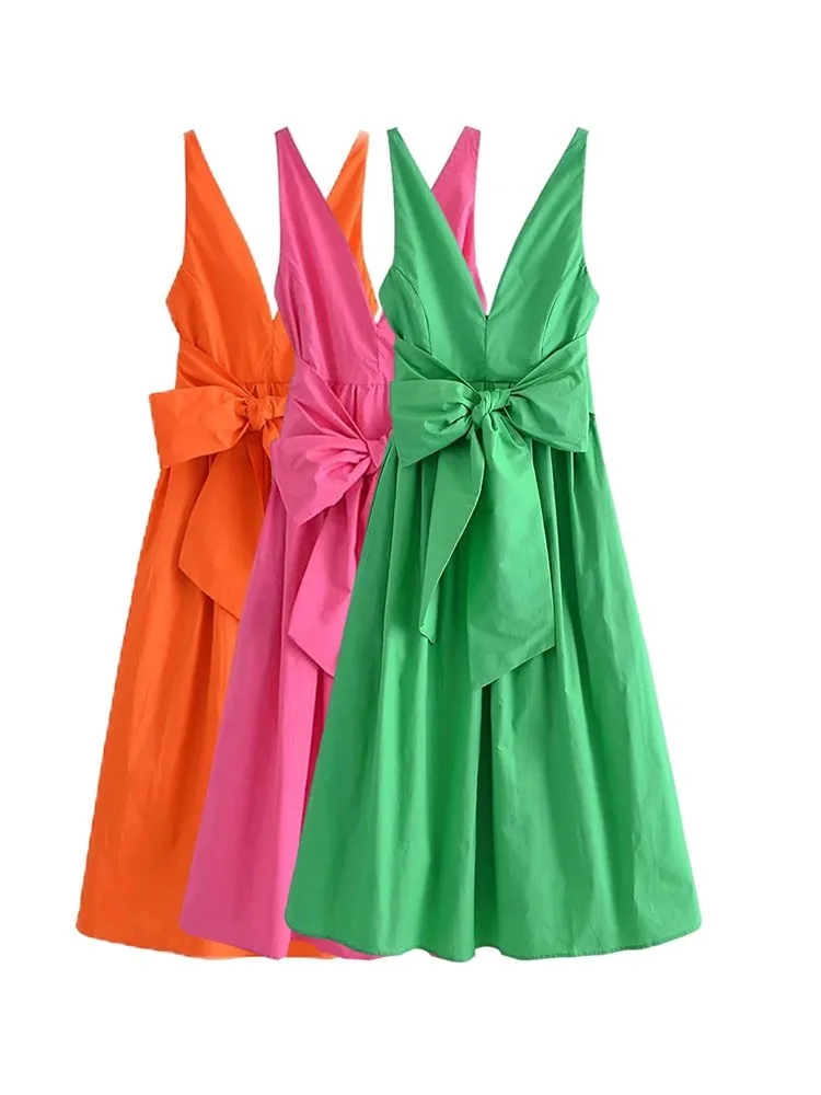 Huaxiafan Women Fashion With Belt Pleated Poplin Midi Dress Vintage Backless Zipper Wide Straps Female Dresses Vestidos Mujer
Huaxiafan Women Fashion With Belt Pleated Poplin Midi Dress Vintage Backless Zipper Wide Straps Female Dresses Vestidos Mujer