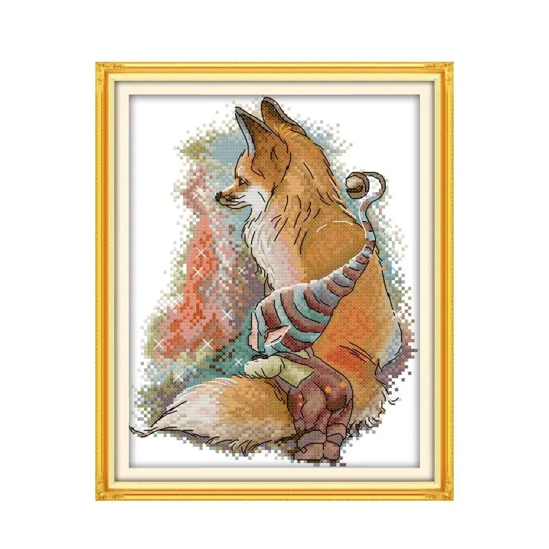 Fox And Elves DIY Embroidery Cross Stitch 11ct 14ct Kits Craft Embroidery Embroidery Set Printed Canvas Thread Cotton Home Sale
Fox And Elves DIY Embroidery Cross Stitch 11ct 14ct Kits Craft Embroidery Embroidery Set Printed Canvas Thread Cotton Home Sale