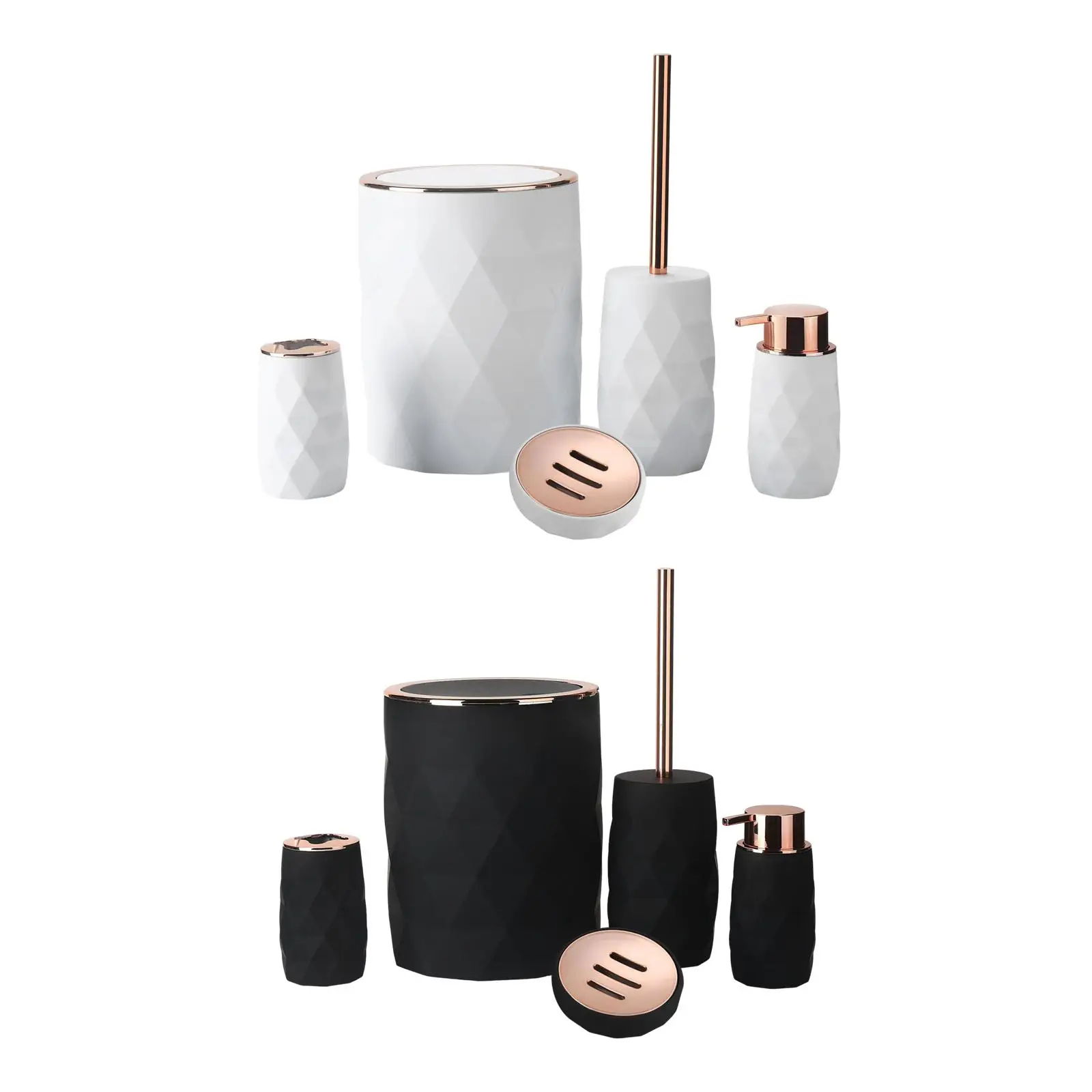 5x Bathroom Accessory Soap Dish Toothbrush Cup Toothbrush Holder Modern Bathroom Wash Set Trash Can Home Apartment Restroom
5x Bathroom Accessory Soap Dish Toothbrush Cup Toothbrush Holder Modern Bathroom Wash Set Trash Can Home Apartment Restroom
