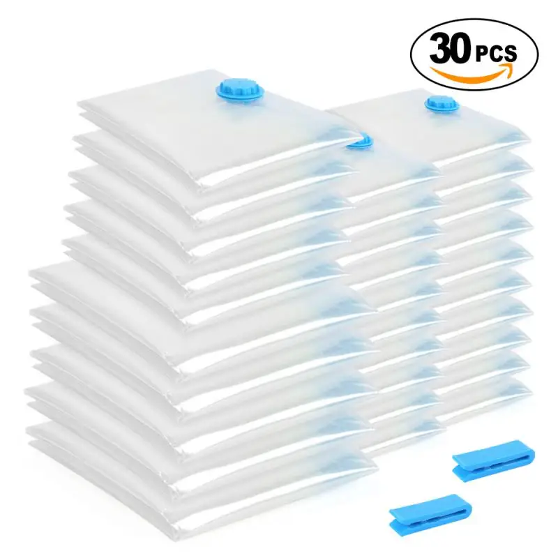 30pcs Vacuum Storage Bag Convenient Organizer Transparent Clothes Organizer Seal Compressed Travel Saving Space Bags Package HWC
30pcs Vacuum Storage Bag Convenient Organizer Transparent Clothes Organizer Seal Compressed Travel Saving Space Bags Package HWC