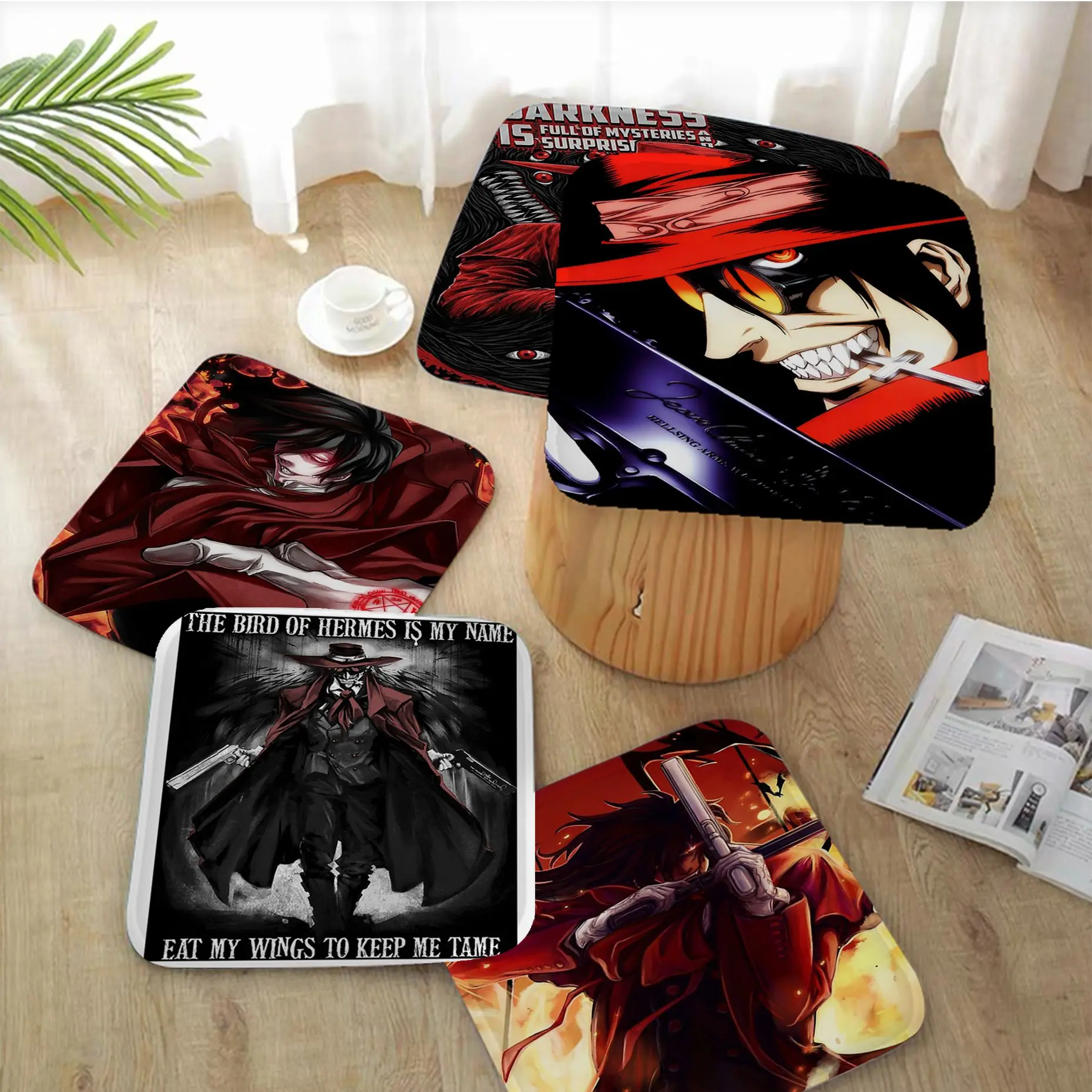 Horror Anime Hellsing Ultimate Decorative Sofa Mat Dining Room Table Chair Cushions Unisex Fashion Anti-slip Seat Mat
Horror Anime Hellsing Ultimate Decorative Sofa Mat Dining Room Table Chair Cushions Unisex Fashion Anti-slip Seat Mat