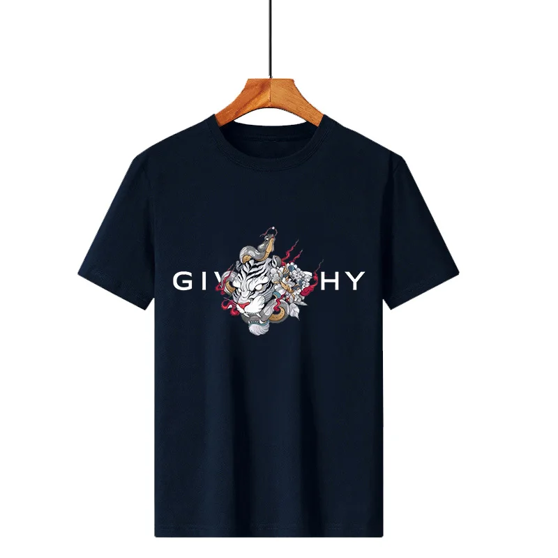 2023 Men Summer T-Shirt Letters Tiger Print Cotton Luxury Short Sleeve Fashion Tee Man Wear Streetwear Y2K Tops Free Shipping
2023 Men Summer T-Shirt Letters Tiger Print Cotton Luxury Short Sleeve Fashion Tee Man Wear Streetwear Y2K Tops Free Shipping