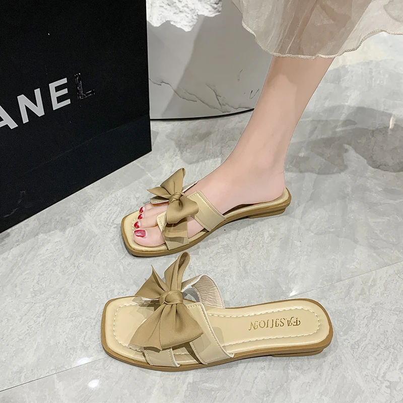 2022 New Fashion Ladies Slippers Casual Sandals Women Cute Bows Luxury Outdoor Flat Women Slippers New Outside Flat with
2022 New Fashion Ladies Slippers Casual Sandals Women Cute Bows Luxury Outdoor Flat Women Slippers New Outside Flat with