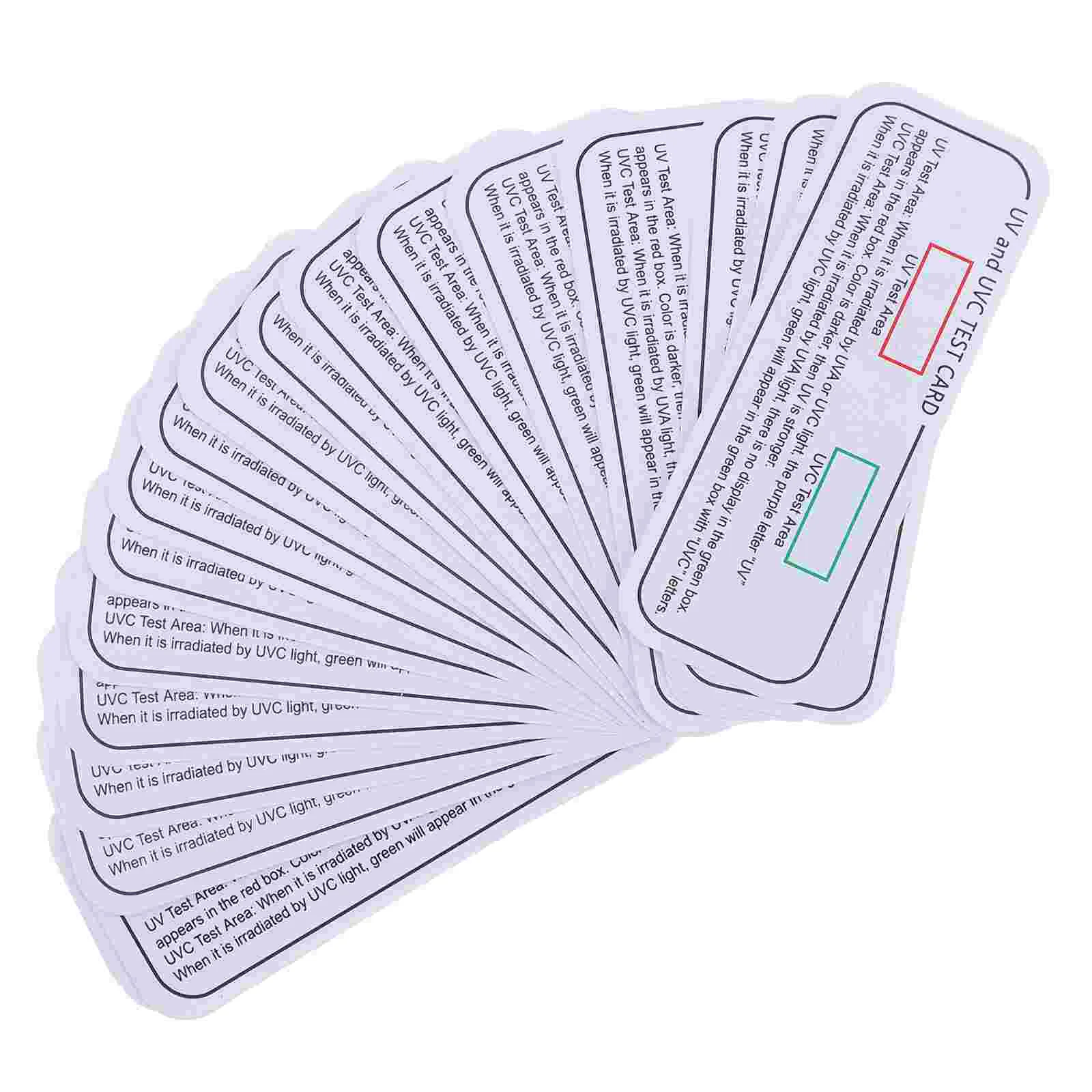 20 Pcs Light Effect Tester Reusable UVC Test Cards Light Effect Test Cards Test Papers
20 Pcs Light Effect Tester Reusable UVC Test Cards Light Effect Test Cards Test Papers