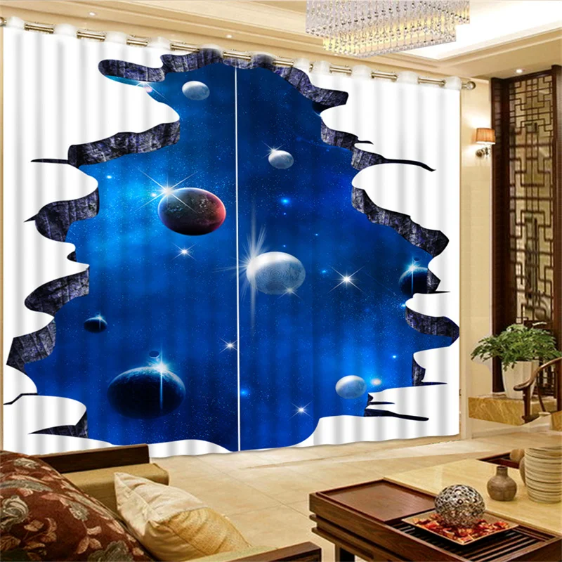 New Custom 3D Window Curtain Planet Photo Curtains For Living Room Children Bedroom Home Decor Kitchen Drapes 
New Custom 3D Window Curtain Planet Photo Curtains For Living Room Children Bedroom Home Decor Kitchen Drapes