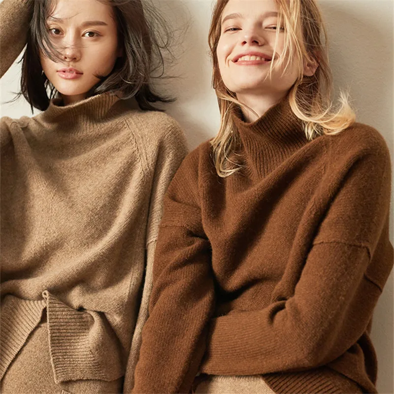 Winter 3-color Sweater New Korean Women's Simple Thickened Turtleneck Wool Sweater Loose and Lazy Pullover Free Shipping
Winter 3-color Sweater New Korean Women's Simple Thickened Turtleneck Wool Sweater Loose and Lazy Pullover Free Shipping