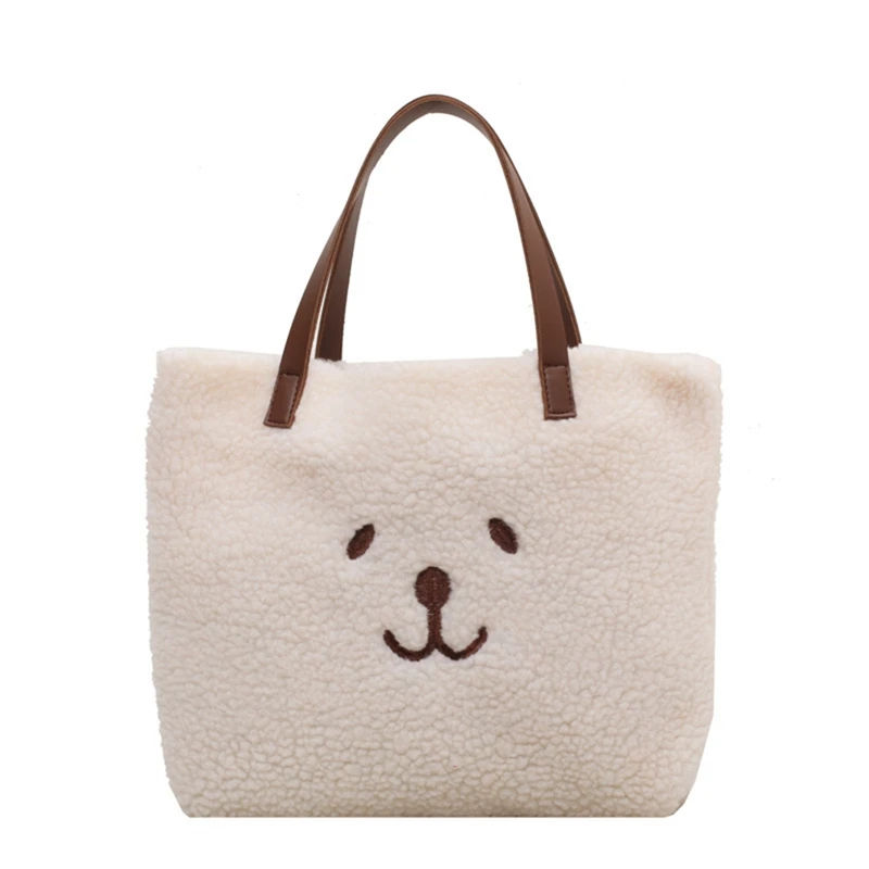 Handbag Ladies Sweet Cute Cartoon Embroidered Cashmere Winter Soft Fluffy Plush Large-Capacity Handbag
Handbag Ladies Sweet Cute Cartoon Embroidered Cashmere Winter Soft Fluffy Plush Large-Capacity Handbag