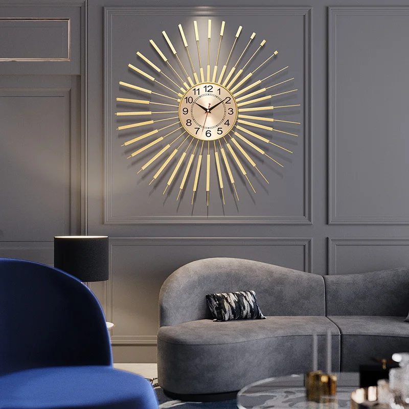 room Living light luxury iron wall clock home creative personality art fashion European clock wall hanging restaurant decoration
room Living light luxury iron wall clock home creative personality art fashion European clock wall hanging restaurant decoration
