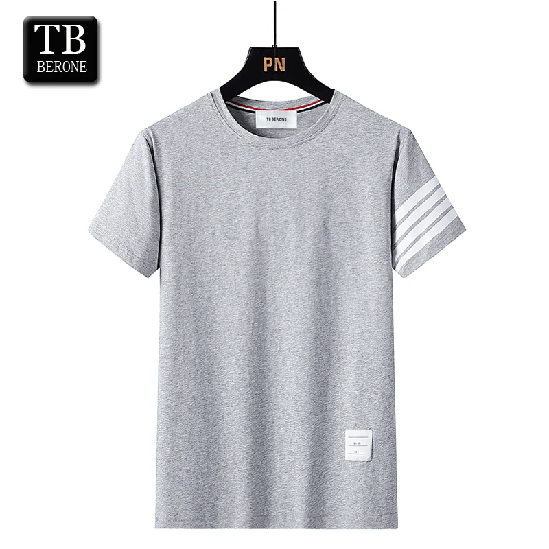 TB BERONE Thom Men's T-shirt Brand Round Collar Waffle Four Bars Korean Version Of Sweat Breathable Short Sleeves Leisure
TB BERONE Thom Men's T-shirt Brand Round Collar Waffle Four Bars Korean Version Of Sweat Breathable Short Sleeves Leisure
