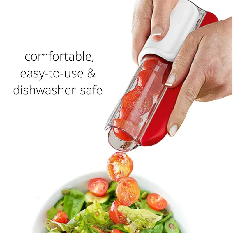 Portable Fruit Slicer Creative Cherry Tomatoes Fruit Manual Slicer Stainless Baking Fruit Decoration Tool Kitchen Gadgets
Portable Fruit Slicer Creative Cherry Tomatoes Fruit Manual Slicer Stainless Baking Fruit Decoration Tool Kitchen Gadgets