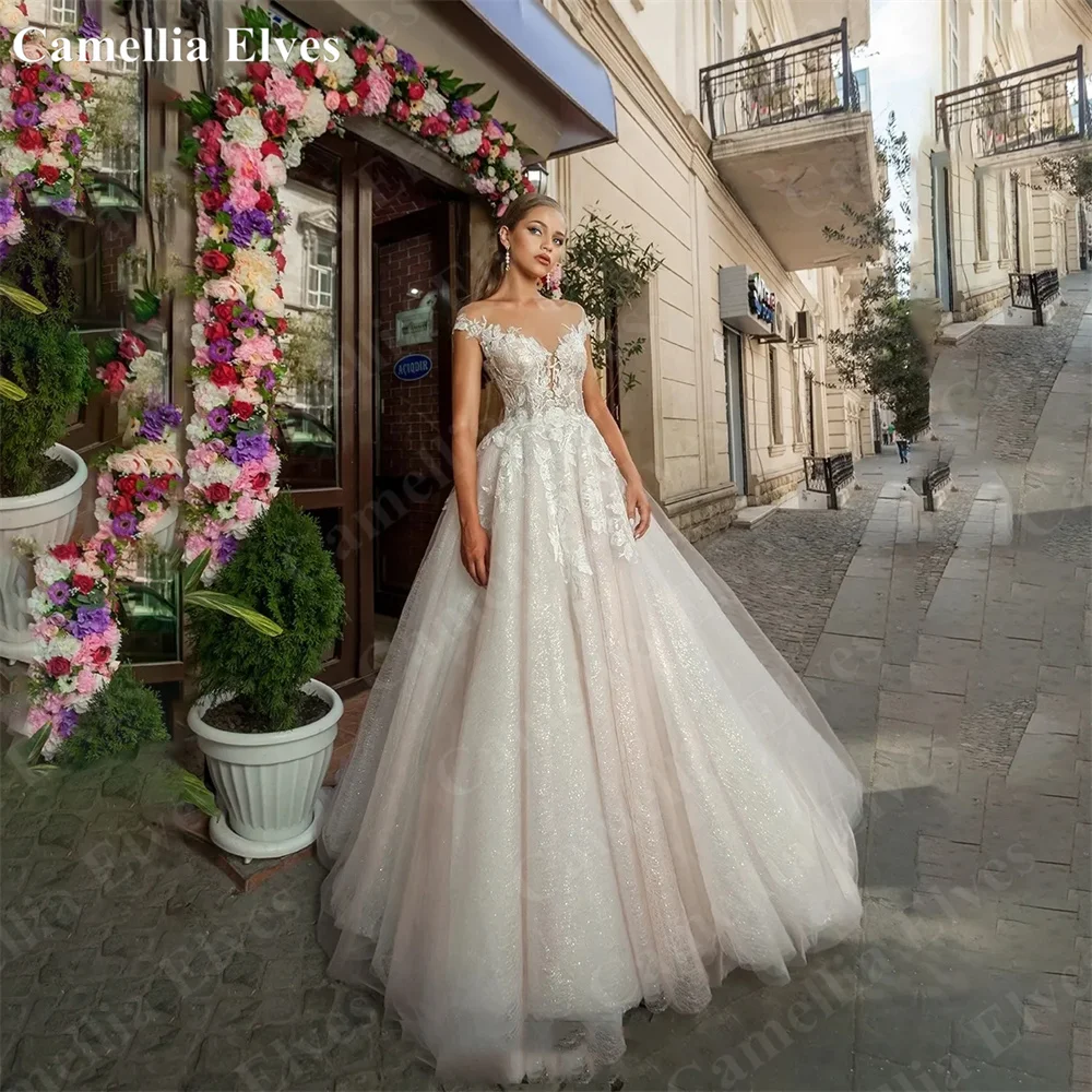 Sexy A Line Wedding Dresses For Women Sweetheart Tulle Illusion Backless Bridal Gown Lace Applique Bridal Dress Vestido De Novia
Sexy A Line Wedding Dresses For Women Sweetheart Tulle Illusion Backless Bridal Gown Lace Applique Bridal Dress Vestido De Novia