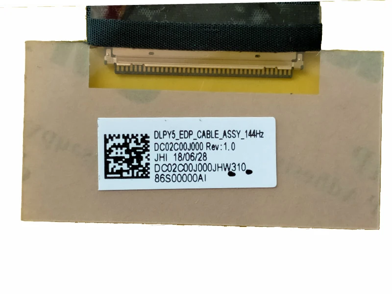 Новый оригинальный ЖК-светодиодный кабель LVDS для Lenovo Legion Y740 DLPY5 EDP 144 Гц DC02C00J000
Новый оригинальный ЖК-светодиодный кабель LVDS для Lenovo Legion Y740 DLPY5 EDP 144 Гц DC02C00J000