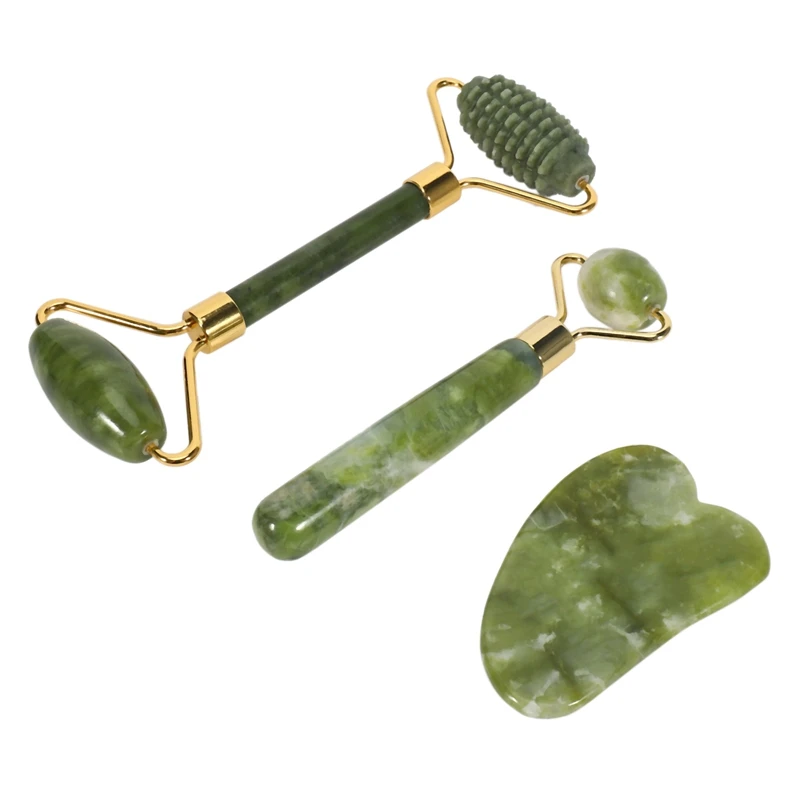 Jade Roller Kit, Facial Roller Massager Eye Natural Anti-Aging, Guasha Massage Tool ,Skin Tightening
Jade Roller Kit, Facial Roller Massager Eye Natural Anti-Aging, Guasha Massage Tool ,Skin Tightening