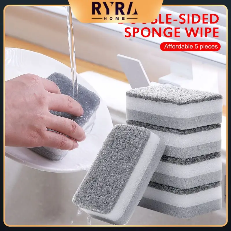 Home Cleaning Double-sided Sponge Wipe Pot Cleaning Sponges Kitchen Scrubbers Decontamination Sponge Brush Dishwashing
Home Cleaning Double-sided Sponge Wipe Pot Cleaning Sponges Kitchen Scrubbers Decontamination Sponge Brush Dishwashing