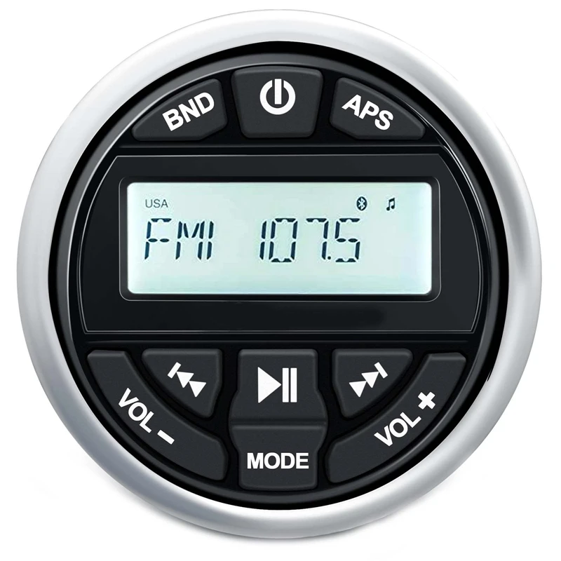 Водонепроницаемый морской MP3-плеер с Bluetooth, цифровой стерео-приемник с MP3-плеером, AM, FM-радио, USB для потоковой музыки
Водонепроницаемый морской MP3-плеер с Bluetooth, цифровой стерео-приемник с MP3-плеером, AM, FM-радио, USB для потоковой музыки