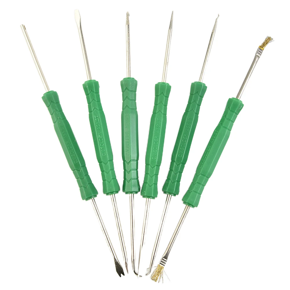 6Pcs Desoldering Aid Tool Kit Scraper/awl/brush/fork/hook/push Rod Soldering Aid Assist For Cleaning Repairing Welding Tool
6Pcs Desoldering Aid Tool Kit Scraper/awl/brush/fork/hook/push Rod Soldering Aid Assist For Cleaning Repairing Welding Tool