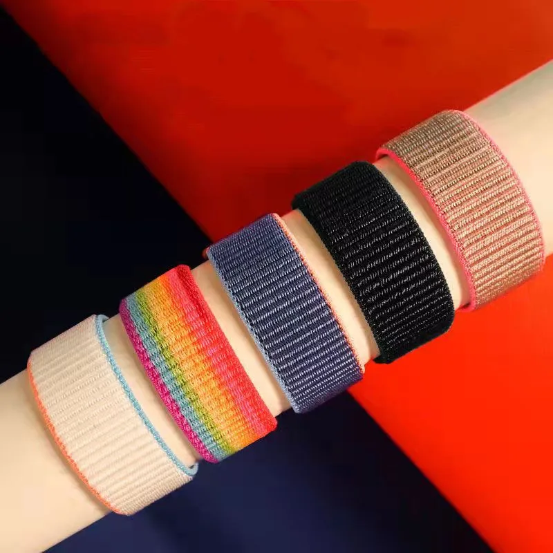 Ремешок нейлоновый для Apple Watch band 44 мм 40 браслет смарт-часов correa 38/42 iWatch Series 7 6 5 4 SE 45