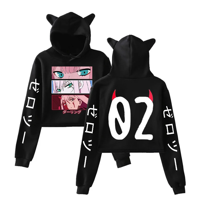 DARLING In The FRANXX Women Hoodies Female ZERO TWO Sweatshirt Girls Fashion Tracksuit Crop Tops Harajuku Streetwear Clothing
DARLING In The FRANXX Women Hoodies Female ZERO TWO Sweatshirt Girls Fashion Tracksuit Crop Tops Harajuku Streetwear Clothing