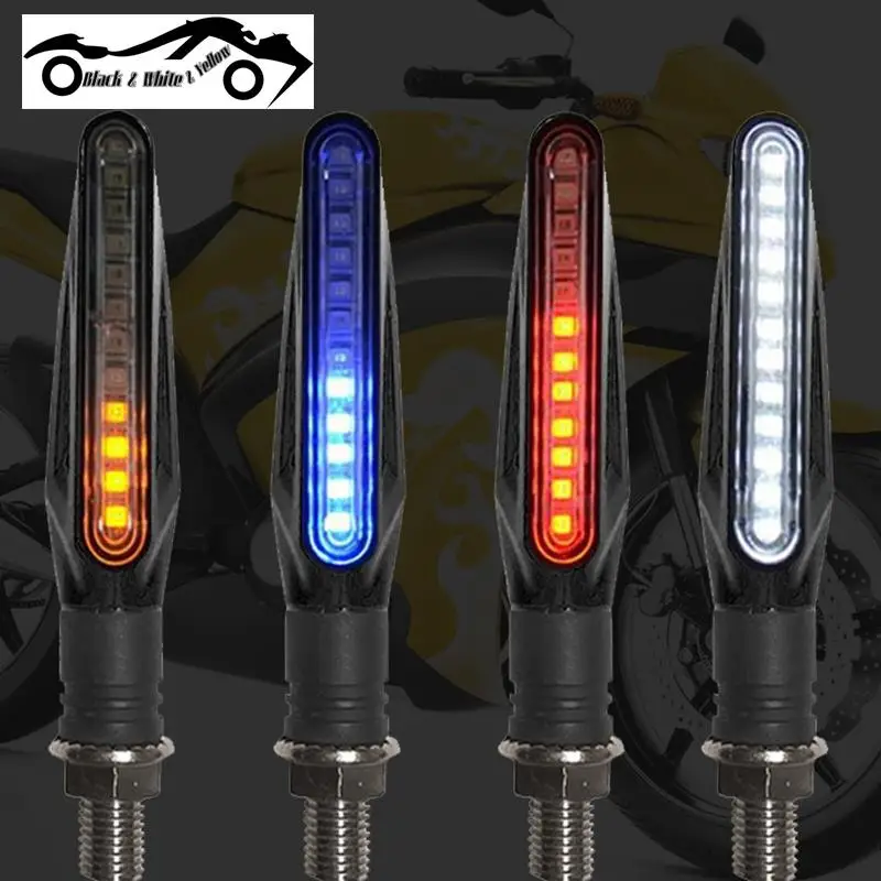 2PCS Universal Motorcycle LED Turn Signals Light Flowing Water Flashing Indicator Sequential Tail Running Lamp Blinker Flasher
2PCS Universal Motorcycle LED Turn Signals Light Flowing Water Flashing Indicator Sequential Tail Running Lamp Blinker Flasher