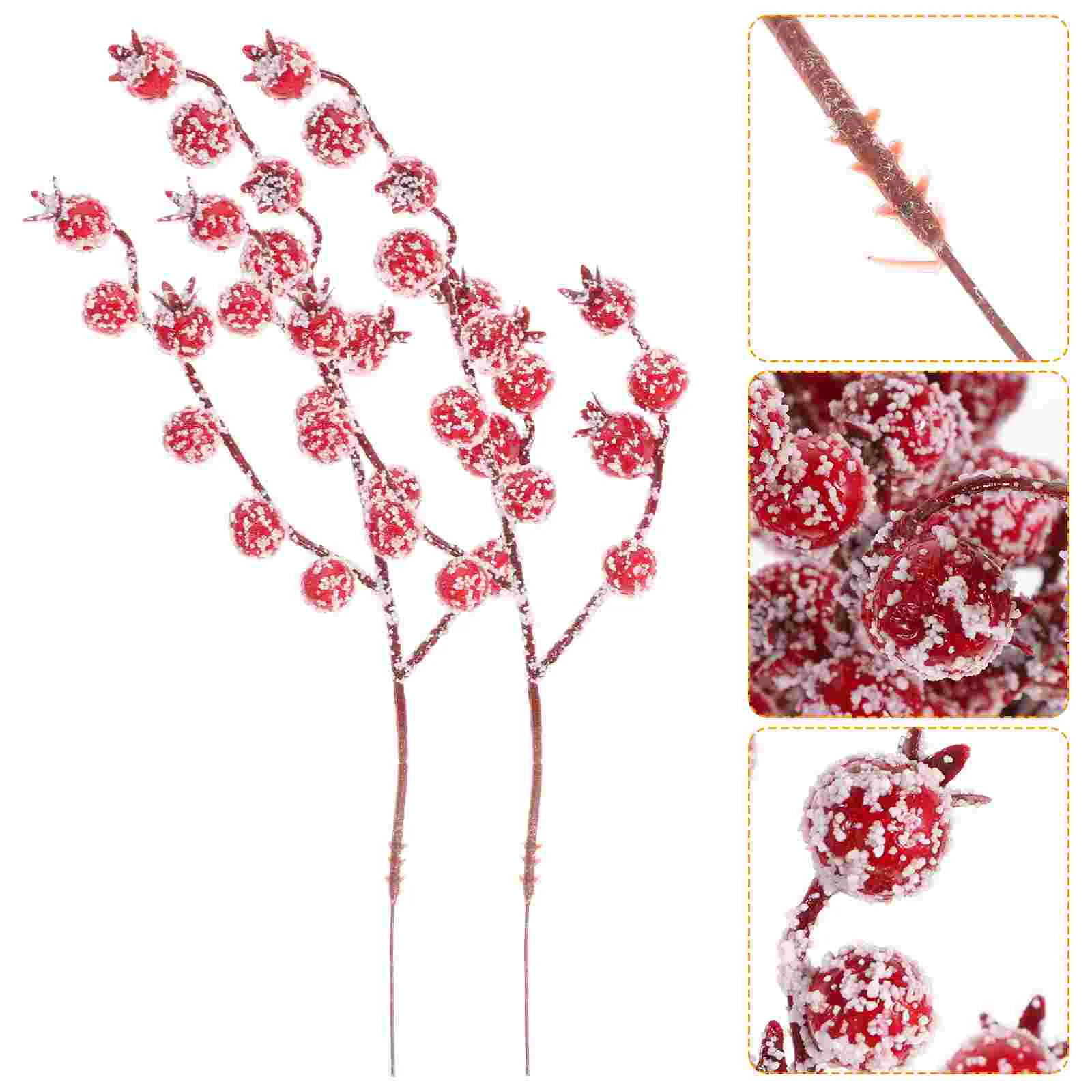 Berry Christmas Artificial Red Berries Stems Holly Branches Picks Tree Fake Decor Stem Flower Branch Frosted Flowers Pick Snowy 
Berry Christmas Artificial Red Berries Stems Holly Branches Picks Tree Fake Decor Stem Flower Branch Frosted Flowers Pick Snowy