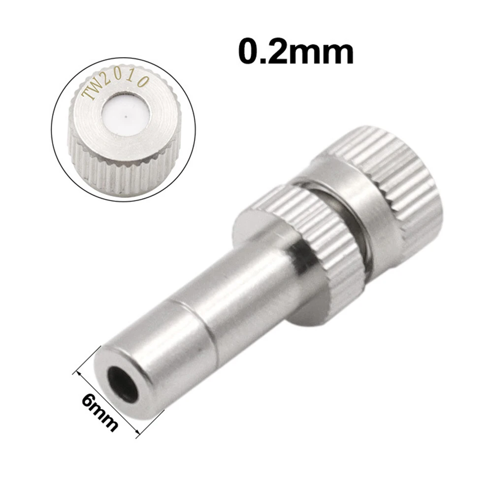 1 Pcs 6mm Low-pressure Misting Nozzles 0.15-0.8mm Fine Atomization Sprayer Irrigation Cleaning/watering Accessories
1 Pcs 6mm Low-pressure Misting Nozzles 0.15-0.8mm Fine Atomization Sprayer Irrigation Cleaning/watering Accessories