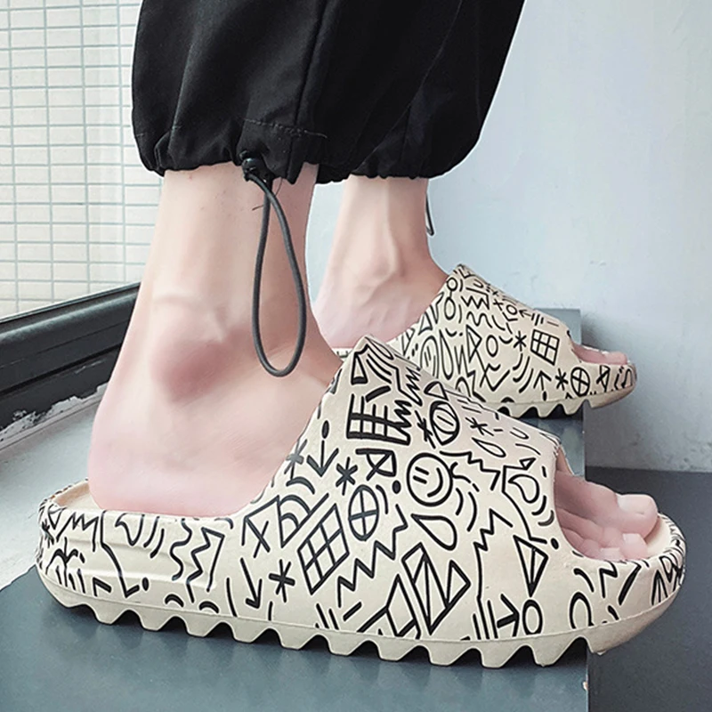 Men Slides Outdoor Designer Brand Summer Cartoon Slippers Women Thick 2022 New Fashion Printed Platform Shoes Non-slip Sandals
Men Slides Outdoor Designer Brand Summer Cartoon Slippers Women Thick 2022 New Fashion Printed Platform Shoes Non-slip Sandals