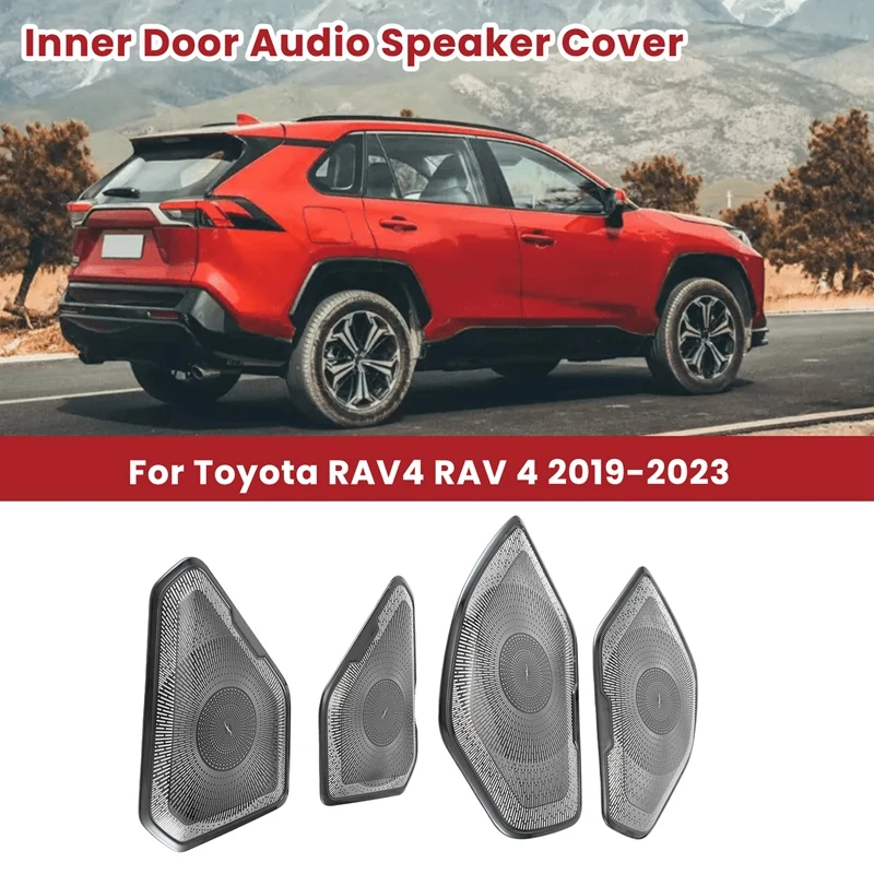 Car Inner Door Audio Speaker Cover Trim Door Stereo Loudspeaker Frame Accessories For Toyota RAV4 RAV 4 2019-2023 Black
Car Inner Door Audio Speaker Cover Trim Door Stereo Loudspeaker Frame Accessories For Toyota RAV4 RAV 4 2019-2023 Black