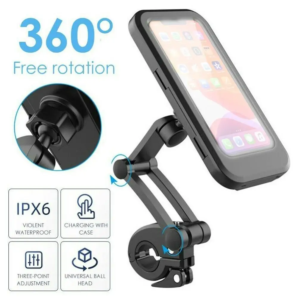 Riding Universal Waterproof Bracket Shockproof Riding 360 Degree Rotation Bike Phone Stand Full-Screen Phone Holder Case
Riding Universal Waterproof Bracket Shockproof Riding 360 Degree Rotation Bike Phone Stand Full-Screen Phone Holder Case