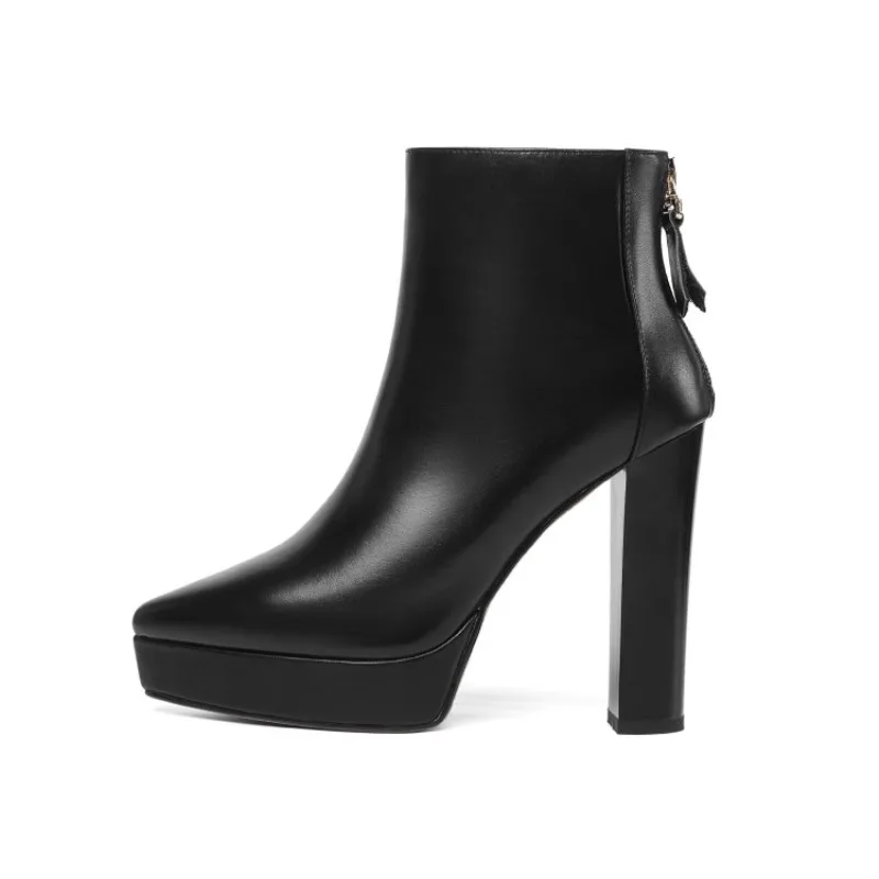 Hot Sale Fashion Woman Boots Autumn Winter Platform Pointed Toe Martin Booties 2022 Female Genuine Leather Chunky Heel Zip Shoes
Hot Sale Fashion Woman Boots Autumn Winter Platform Pointed Toe Martin Booties 2022 Female Genuine Leather Chunky Heel Zip Shoes