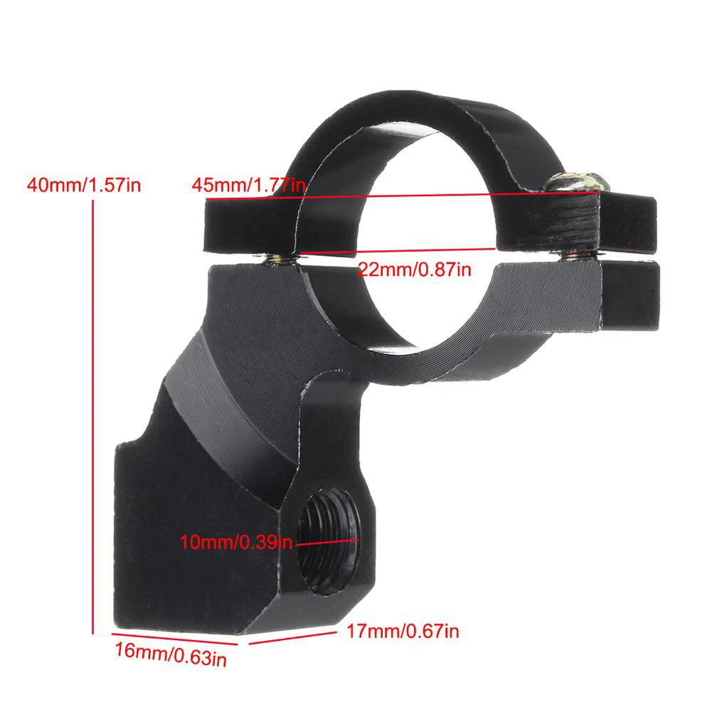 Motorcycle Rear View Mirror Bracket Mount 10MM Thread Dia Handlebar Rearview Mirror Clamp Bracket Adapter Clamp 22mm 7/8inHandle
Motorcycle Rear View Mirror Bracket Mount 10MM Thread Dia Handlebar Rearview Mirror Clamp Bracket Adapter Clamp 22mm 7/8inHandle