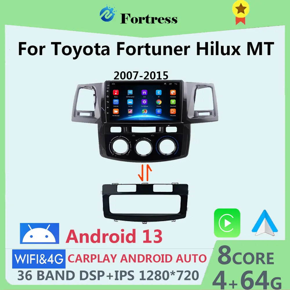 2Din carplay Android12 telligent system For Toyota Fortuner Hilux MT 2007 2008 2012 2014 2015 Multimedia Video 4G GPS Navigation
2Din carplay Android12 telligent system For Toyota Fortuner Hilux MT 2007 2008 2012 2014 2015 Multimedia Video 4G GPS Navigation