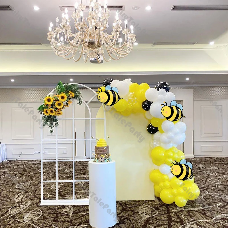 83pcs Black Dot and Transparent Balloon Garland Kit Yellow Bee Party Foil Balloon Arch Baby Shower Birthday Wedding Decoration
83pcs Black Dot and Transparent Balloon Garland Kit Yellow Bee Party Foil Balloon Arch Baby Shower Birthday Wedding Decoration